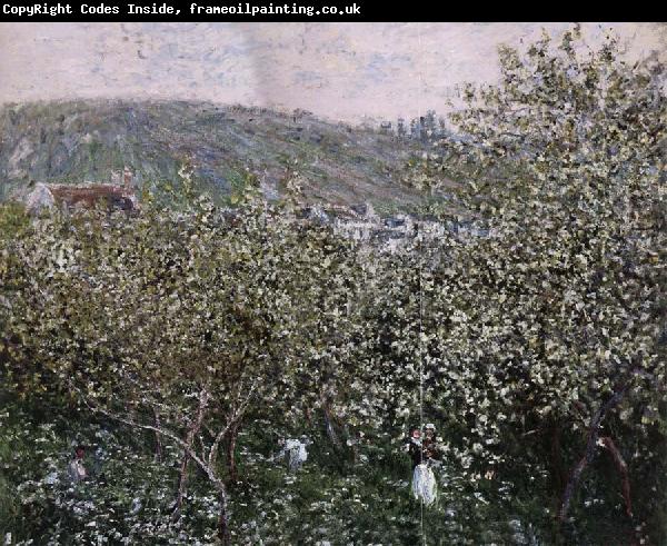 Claude Monet Vetheuil,Les Pruniers en Fleurs